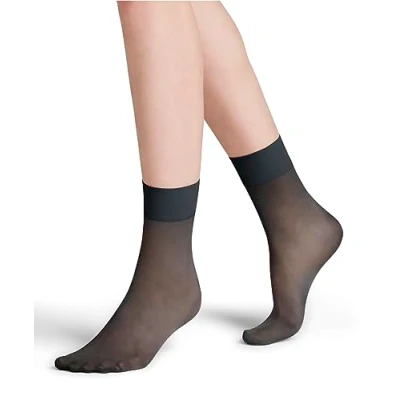 Abbildung von FALKE Damen Socken Pure Matt 20 DEN W SO transparent einfarbig 1 Paar, Grau (Graphite 3146) neu umweltfreundlich, 39 42