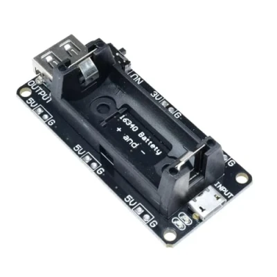 Abbildung von MakerMind 16340 Battery Shield Power Bank Ladegerät kompatibel mit Arduino, Raspberry Pi ESP32 DIY Elektronik