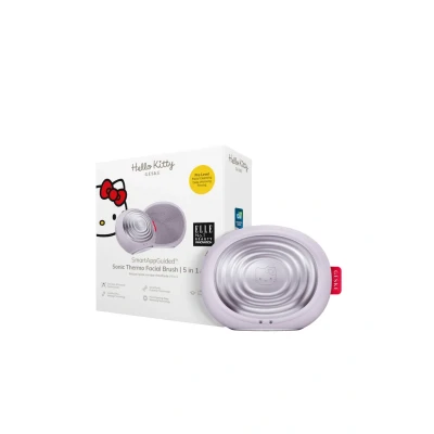 Abbildung von GESKE x Hello Kitty SmartAppGuided™ Sonic Thermo Facial Brush 5 in 1 Hautreinigung Reinigungsbürste mit Wärmefunktion Gesichtsmassage elektrische Gesichtsbürste Gesichtsreinigungsgerät