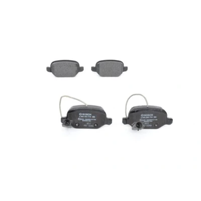 Abbildung von BOSCH 0 986 494 776 Bremsbelagsatz Low Metallic mit integriertem Verschleißsensor Anti Quietsch Blech ALFA ROMEO: MiTo