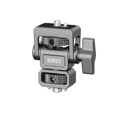 Abbildung von SIRUI Kamera Monitorhalterung mit 3/8&quot; 16 ARRI Aufnahmezapfen, 360 schwenkbar und 180 neigbarVerstellbare Feld dehnbarem Anti Twist Zapfen für 5&quot; 7&quot; Monitor, AM MTA
