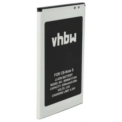 Abbildung von vhbw Akku kompatibel mit Cubot Note S Handy Smartphone Telefon (2500mAh, 3,7V, Li Ion)