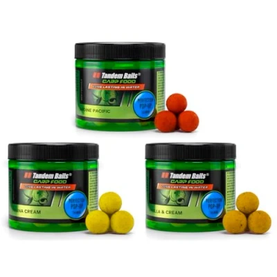 Abbildung von Tandem Baits Karpfen Futter Angelfutter Pop Ups Boilies Zig Rig Chod Hakenköder Carp Food Perfection Up 3 er Set 16 mm 70 g Flavour Mix 1