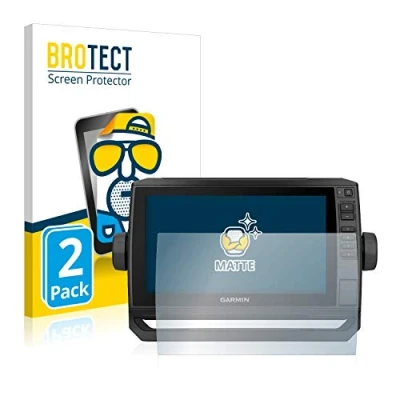 Abbildung von BROTECT Entspiegelungs Schutzfolie für Garmin ECHOMAP UHD 92sv (2 Stück) Matte Displayschutz Folie, Anti Reflex, Fingerprint