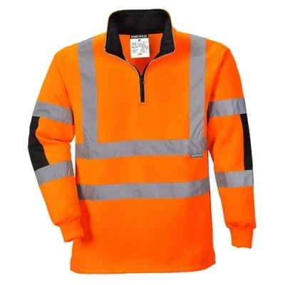 Abbildung von Portwest Xenon Rugby Shirt, Größe: XS, Farbe: Orange, B308ORRXS