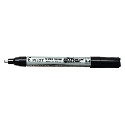 Abbildung von 12 x Pilot Lackmaler Mittel 2mm silber