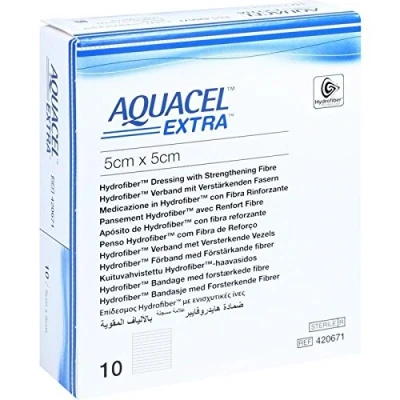 Abbildung von Aquacel Extra 5x5 cm Verband 10 St