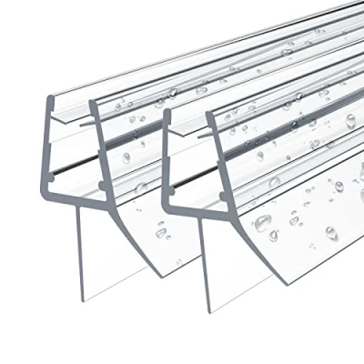 Abbildung von EMKE Ersatzdichtung Wasserabweiser Duschdichtung Schwallschutz Duschkabine Bad 7 8mm Glas 1000mm, 2 Stück