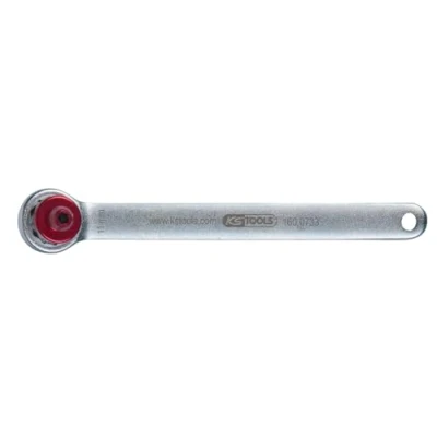 Abbildung von KS Tools 160.0733 Bremsen Entlüftungsschlüssel. extra kurz. 11 mm. rot