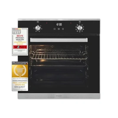 Abbildung von exquisit Backofen &quot;EBE76 9 H 020 inox&quot;, mit 1 fach Teleskopauszug