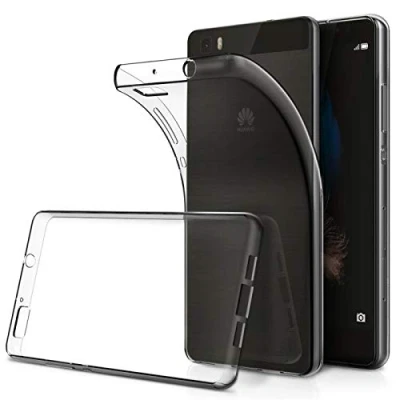 Abbildung von Verco Handyhülle für Huawei P8 Lite Case, Handy Cover Hülle Transparent Dünn Klar Silikon, durchsichtig