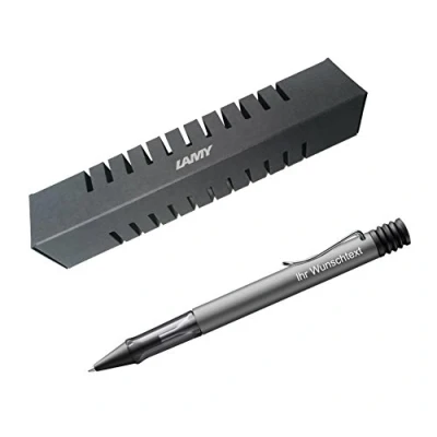 Abbildung von Lamy Kugelschreiber Al star Modell 226, inkl. Laser Gravur, Farbe graphite