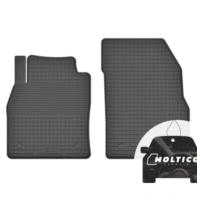 Abbildung von Vorne Gummimatten mit Rand Auto Fußmatten Gummi Automatten Passgenau 2 teilig Set passend für Citroen C3 Aircross ab 2017