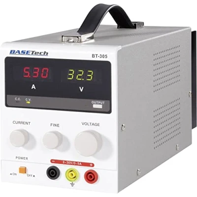 Abbildung von Basetech BT 305 Labornetzgerät, einstellbar 0 30 V/DC 5 A 150 W Anzahl Ausgänge 1 x