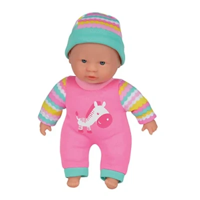 Abbildung von Simba 105014609 Tiny Laura Weichkörperpuppe mit Mütze, 3 fach sortiert, es wird nur ein Artikel geliefert, Spielpuppe, Babypuppe, 20cm, ab 1 Jahr