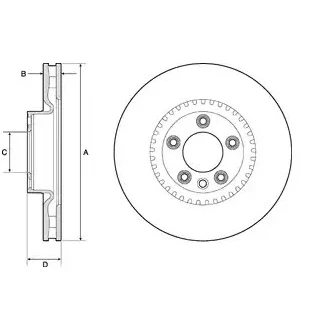 Abbildung von VAICO V10 80001 Bremsscheibe Vorderachse 368 36 5 130 Belüftet Original Qualität VOLKSWAGEN: Touareg I, PORSCHE: Cayenne