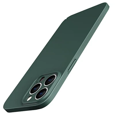 Abbildung von JETech Aufgerüstet Dünn (0,85 mm Dünn) Hülle für iPhone 14 Pro 6,1 Zoll, Kameraschutz Vollständiger Schutz, Ultradünn Leichtes Handyhülle Mattes Hartes PC Schutzhülle (Nachtgrün)