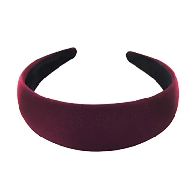 Abbildung von axy Haarreif Breiter mit Stoff gepolstertes Candy Colours, Vintage Damen Haareifen Haarband