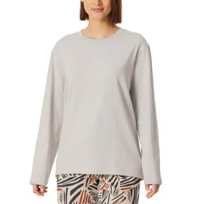 Abbildung von Schiesser MIX Relax Nachtwäsche Shirt, Damen, Größe: 48, Grau jaspe