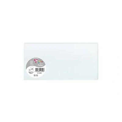 Abbildung von Clairefontaine 1539C Packung mit 25 Karten Pollen in Format DL, 210g 106 x 213mm, Blau
