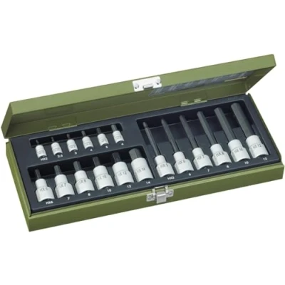 Abbildung von Proxxon Industrial 23 100 Unbrako Steckschlüsselsatz 18 teilig 1/4 (6,3 mm), 1/2 (12,5 mm)