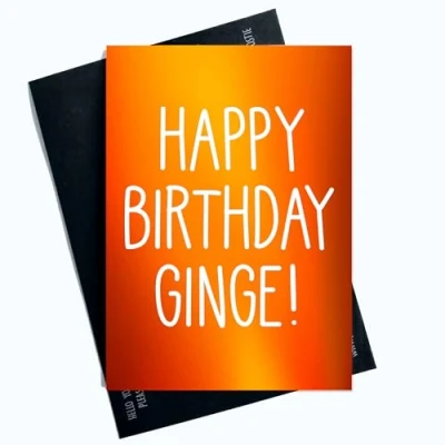Abbildung von Peachy Antics Lustige Geburtstagskarten Happy Birthday Ginger Karte Witz Lachen Spaß Neuheit SP64