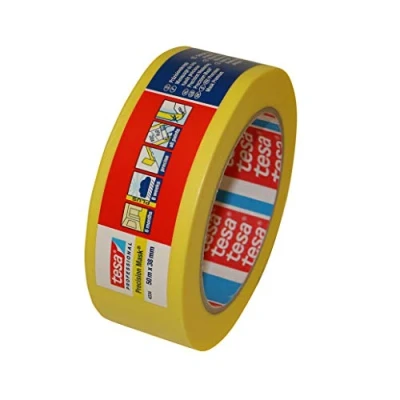 Abbildung von TESA 4334, 38 mm x 50 m, mm, Gelb