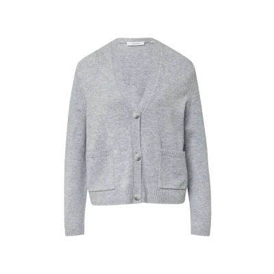Abbildung von comma Strickjacke, Damen, Größe: 42, Hellgrau