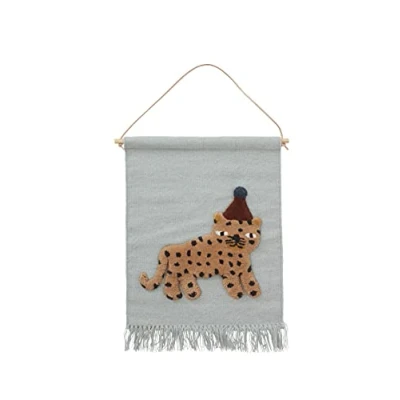 Abbildung von OYOY Wandteppich Leopard, Wandaufhänger, Wandbehang, Wanddekoration, Kinderzimmer, Babyzimmer