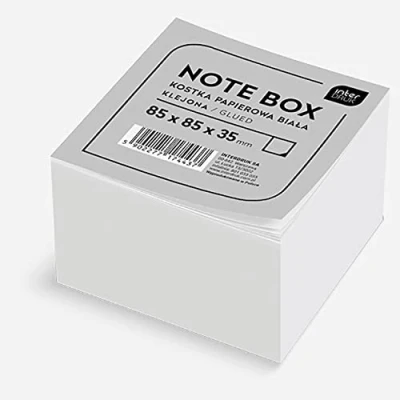 Abbildung von Interdruk KOSPAP Notizblock, Weiß, Einfarbig, 85 x 35 mm ( 350 Blätter)