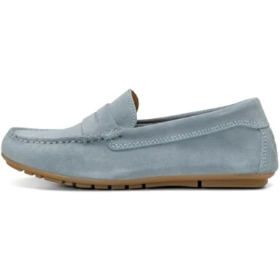 Abbildung von Marc OߴPolo Damen Mokassins aus Leder elegant, Blau (Light Blue), 37