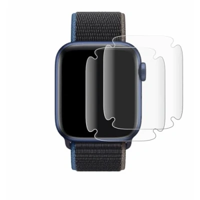 Abbildung von BROTECT 2 Stück Full Cover Schutzfolie für Apple Watch Series 6 / SE (40 mm) Screen Displayschutz Folie [3D Curved, Kristall Klar]