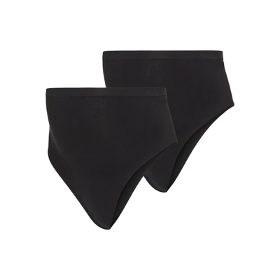 Abbildung von Mamalicious Mlheal 2 PACK String, Damen, Größe: L/XL, Black