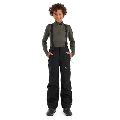 Abbildung von killtec Jungen Skihose mit abzippbarem Latz und Kantenschutz Boys 242, schwarz, 176, 43401 000