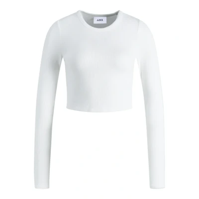 Abbildung von JJXX Feline LS Langarmshirt, Damen, Größe: Medium, Bright white