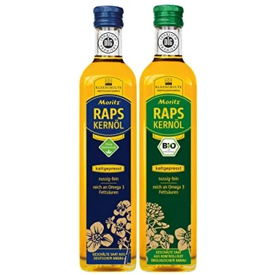 Abbildung von MORITZ KOMBI: Rapskernöl classic 500ml UND BIO 500ml, kaltgepresst, nativ