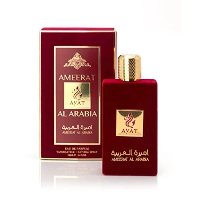 Abbildung von Ayat Perfumes AMEERAT AL Arabia 100 ml Eau de Parfum für Damen, orientalischer arabischer Duft, Dubai, hergestellt und entworfen in den Vereinigten Arabischen Emiraten