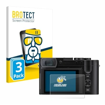 Abbildung von BROTECT Schutzglas für Leica Q3 43 (3 Stück) Schutzfolie Panzer Folie Glas [Extrem Kratzfest 9H, Anti Fingerprint, Ultra Transparent]