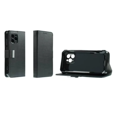 Abbildung von caseroxx Handy Hülle Tasche kompatibel mit Blackview BV5300 Pro Bookstyle Case Wallet in schwarz