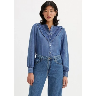 Abbildung von Levi&#039;s Carinna Hemdbluse, Damen, Größe: Small, Blue