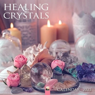 Abbildung von Healing Crystals Heilsteine Heilkristalle 2025: Original Flame Tree Publishing Kalender [Kalender] (Wall Kalender)
