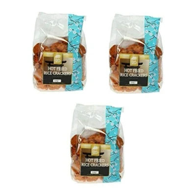 Abbildung von Pamai Pai® Reiscracker mit Chili Gewürz Dreierpack: 3 x 150g Reis Snack Kekse Knabbergebäck