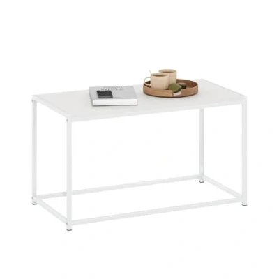 Abbildung von Furinno Camnus Modern Living Couchtisch, Solides Weiß/Weiß