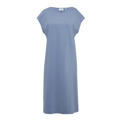 Abbildung von comma casual identity MIDI MIT ÜBERSCHNITTENEN Schultern Jerseykleid, Damen, Größe: 32, Hellblau