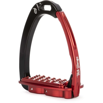 Abbildung von Tech Stirrups Steigbügel Venice Sloped EVO Schwarz/Rot Adult