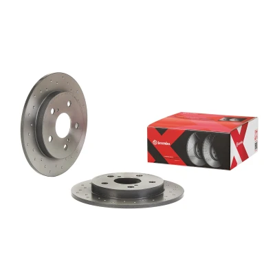 Abbildung von BREMBO 08.A534.2X Bremsscheibe 259 9 5 voll, gelocht beschichtet TOYOTA: Auris Schrägheck, Corolla XI Limousine, X Limousine