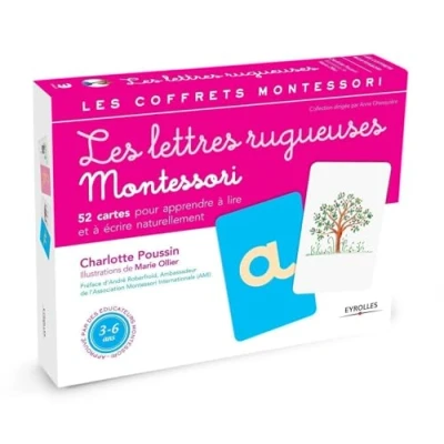 Abbildung von Les lettres rugueuses : Coffret Pour apprendre à lire et écrire naturellement pédagogie Montessori: e ... associer aux sons des lettres. Avec livret .