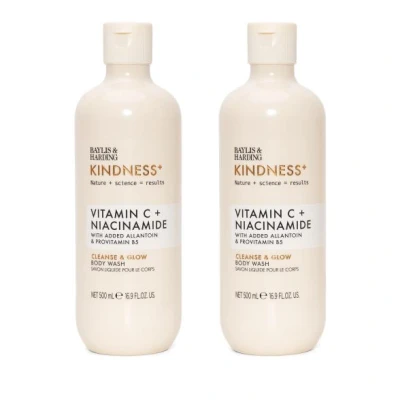 Abbildung von Baylis &amp; Harding Kindness + Vitamin C Niacinamid, Orangen Mango Duft, 500 ml Cleanse Glow Body Wash (1 Stück) Vegan Friendly