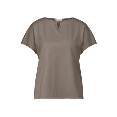 Abbildung von Street One MIT Cutout Bluse, Damen, Größe: 34, Braun