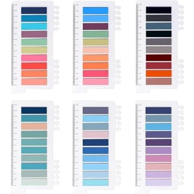 Abbildung von 1200 Stück Haftstreifen Haftnotizen, Brencco Tabs Index Tabs, Pagemarker Haftmarker, Film Textstreifen Klebemarkierungen Kleine Haftnotizen